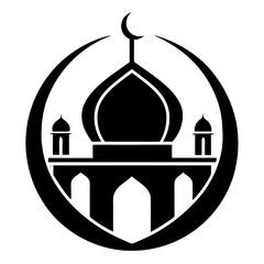 Mosque logo. Mosque. Logo. Islamic Mosque Logo Vector Icon. Islamic Mosque Logo Design. 