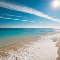 Obraz premium landscape photograph capturing a serene beach scene.