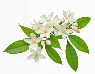 Obraz premium Jasmine on white isolated background