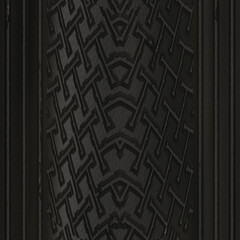 Rubber Tyre Print Set for Vehicle Wheel 