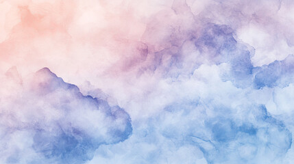 An organic watercolor wash background with fluid gradients soft blues lavenders blush pinks, blending naturally, soothing and artistic look perfect for creative projects or invitations