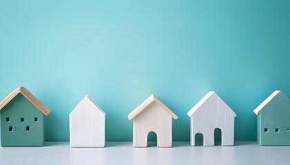 Abstract 3D cute Thai style village.