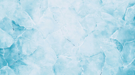 Obraz premium Close-up of cracked ice surface showcasing intricate patterns and textures