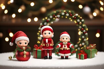 ia generated. "Christmas Charm: Ornaments, Tinsels and Festive Decorations for Congratulations"