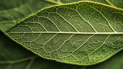 Obraz premium A macro shot of a desert sage leaf, capturing the fine velvety texture and detailed veins running through the leaf