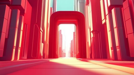 double eleven red e-commerce promotion booth space background