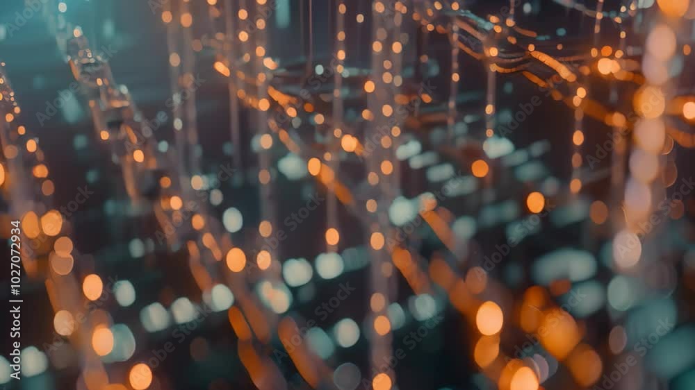 Poster digital chain links illustrating decentralized ledger system concept, explore the concept of decentr
