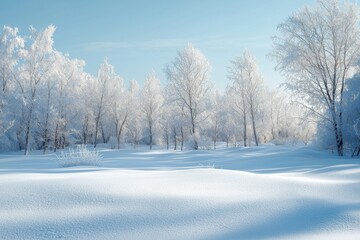 Obraz premium Winter season background with full of snow