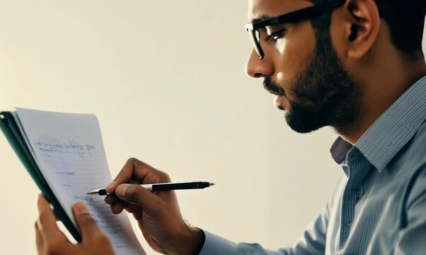 Cuban Psychologist Taking Notes During Patient Appointment