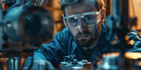 Focused Industrial Worker