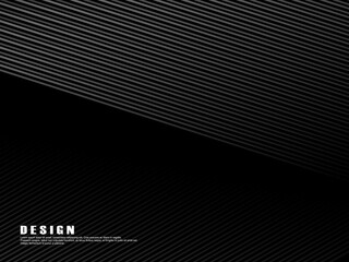 Black abstract geometric background. Modern shape concept. Black gradient lines poola background.