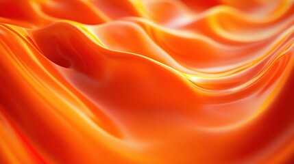 Bright Orange Wavy Fabric Texture