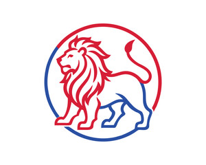 lion  logo vector illustration.