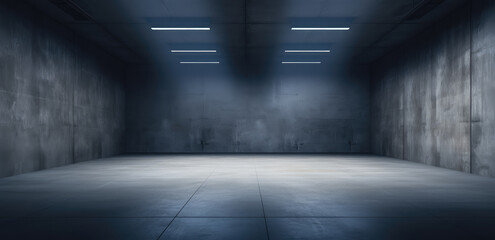 Modern Industrial Empty Warehouse Interior