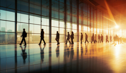 Dynamic Business Commute at Sunrise