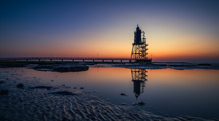 Naklejka premium Sonnenuntergang am Meer