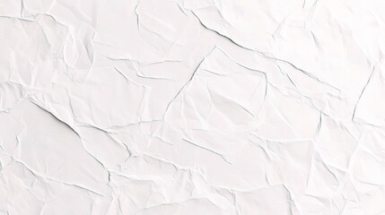 Obraz premium Crumpled White Paper Texture for Background Use