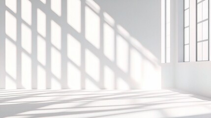 Obraz premium Bright Minimalist Interior with Soft Shadows