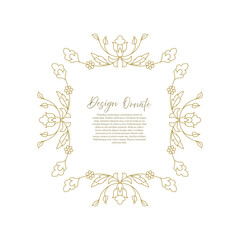 Vector ornamental decorative design. Elegant ornate element for design template.