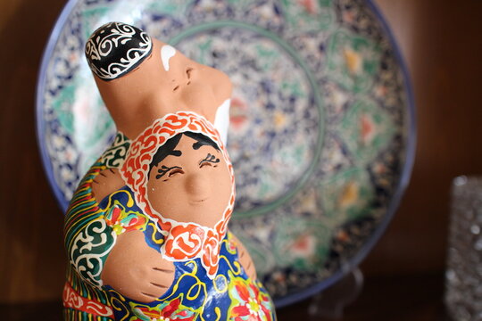 ceramic clay toy from centra asia
