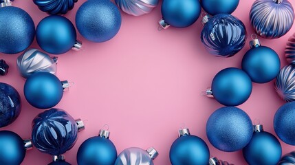The Blue Christmas Ornament Arrangement