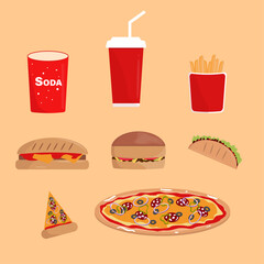 Fast food background