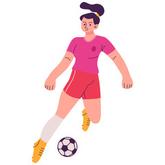 Obraz premium Football Player Illustration