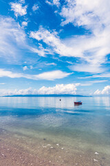 【タイ】パンガン島のビーチの静寂な朝