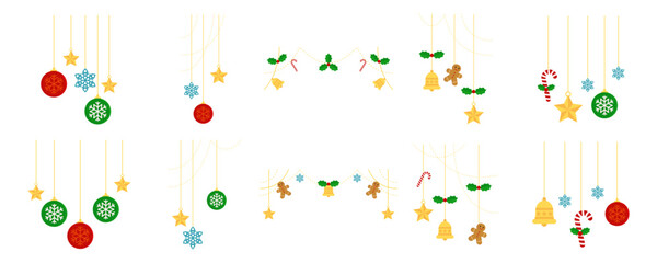 Fototapeta premium Christmas Decoration Simple Set