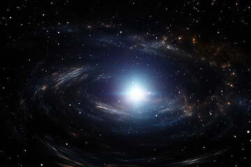 Majestic Spiral Galaxy Illuminating the Cosmos