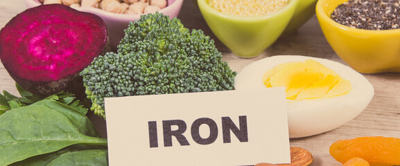 Healthy various ingredients as source natural iron, minerals and vitamins. Best food during anemia