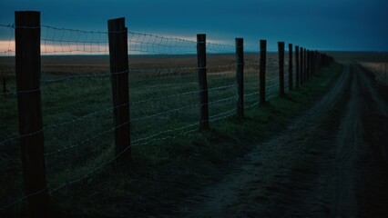 Fototapeta premium Classic fence design, perfect for architectural visualizations, landscaping projects, or outdoor advertising mockups