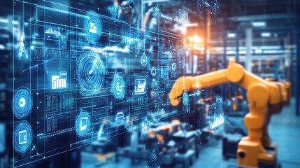Obraz premium Advanced Technology in Automation and Industry