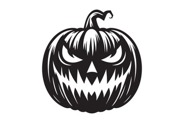 Spooky Halloween Pumpkin Silhouette 9.eps