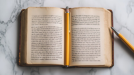 Obraz premium open book with pages