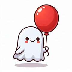 Obraz premium Happy Ghost and Balloon Art