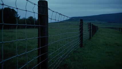 Sturdy fence graphic, great for property boundaries, construction mockups, and home improvement concepts