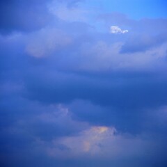 Clouds and sky background. Natural atmosphere