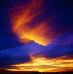 Clouds and sky background. Natural atmosphere
