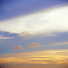Clouds and sky background. Natural atmosphere