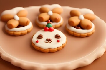 ia generated. christmas gingerbread cookies