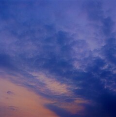 Clouds and sky background. Natural atmosphere