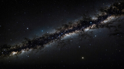 Panoramic view of the stunning Milky Way galaxy with countless stars in the vast night sky.