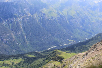 Fototapeta premium view from the top of mountain