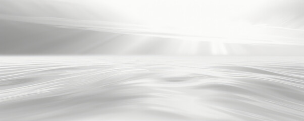Fototapeta premium Abstract Serene White Landscape with Sunlight