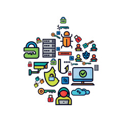 CyberSecurity shield With Component