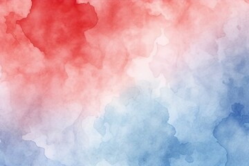 Red and blue watercolor abstract background