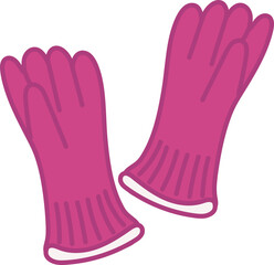 고무장갑 일러스트