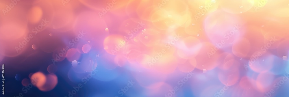 Poster Vibrant Bokeh Lights on Festive Background