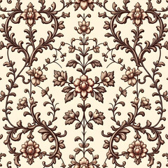 seamless pattern with flowers	
